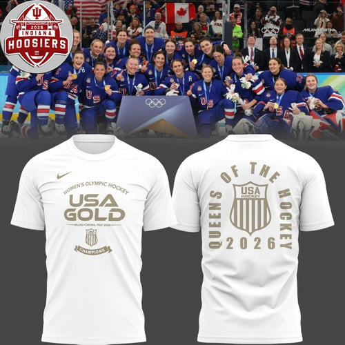 2026 Winter Olympic Champions USA Gold Team Milano Cortina Italy Logo Two Sided Shirt
