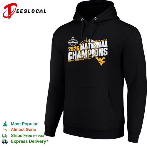 21x NCAA Rifle National Champions West Virginia Mountaineers 2026 Championships shirt