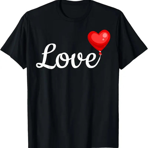 220gCotton Printed Short-sleeved T-ShirtValentines Day Red Love Heart Cute V-day Men T-Shirtmade in usa T-Shirts, Hoodie,...