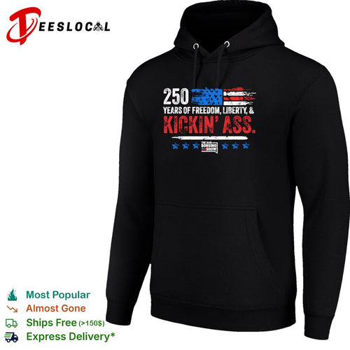 250 Years of Freedom Liberty and Kickin Ass The Dan Bongino Show American shirt