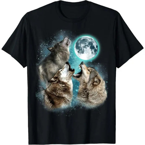 3 Wolf Moon Howling Wolf Head Funny Wolves For Men Women T-Shirt Hoodie, Sweatshirt | TeeBloomCo.com
