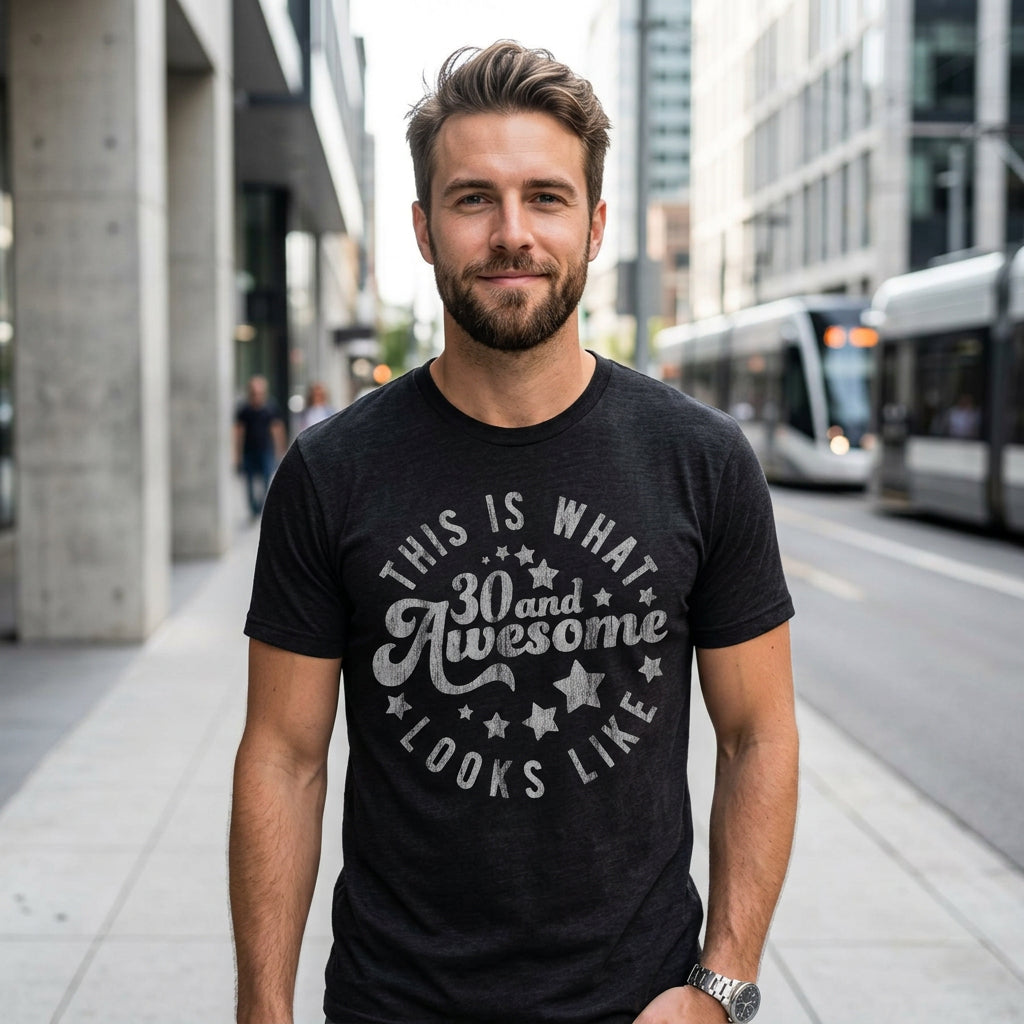 This Is What 30 And Awesome Looks Like Men's T Shirt