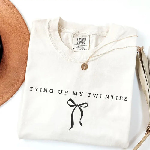 30th Birthday Shirt Coquette Tying Up My Twenties Comfort Colors T-Shirt Birth Year Tee Birthday Gift Matching Party...