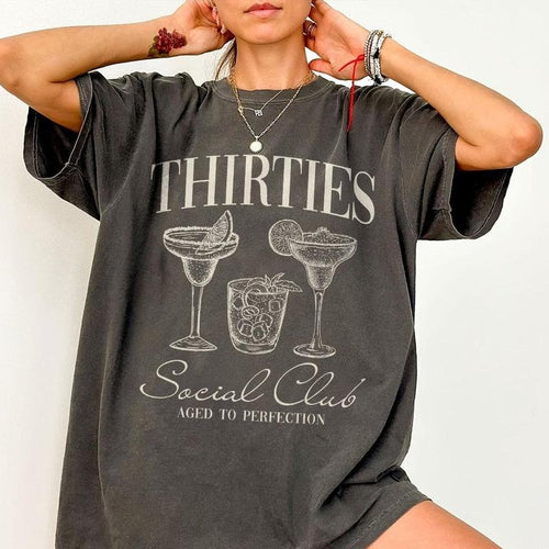 30th Birthday Shirt, 30th Birthday Gift for Her, Thirties Birthday Party Shirt, Comfort Birthday Girl Tee, Gift For Teen,...
