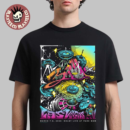 311 Band 311 Day Las Vegas Nevada 2026 Merch Poster Dolby Live At Park MGM On March 7-8 2026 Roulette Wheel UFO Art T-Shirt