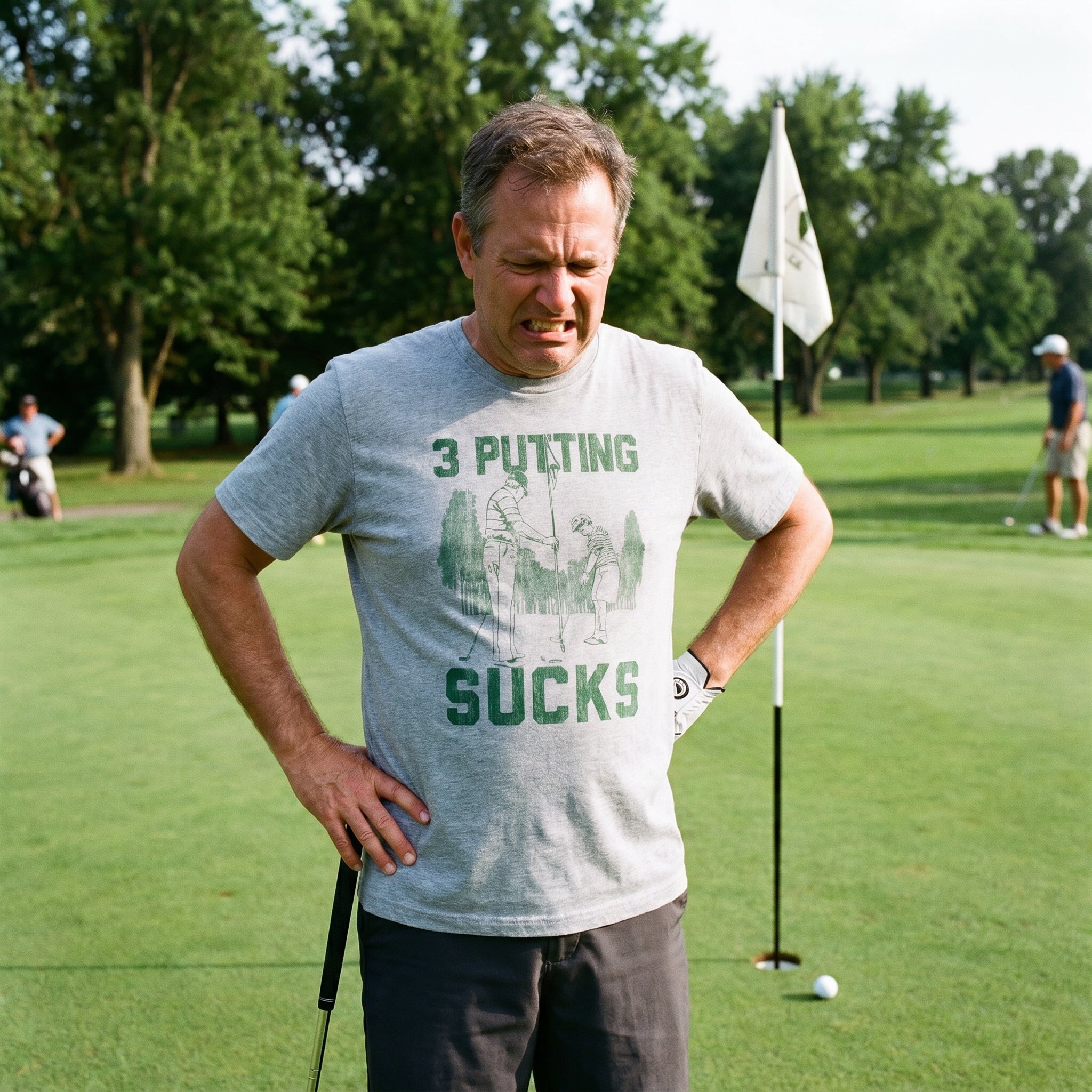 3 Putting Sucks Men's T Shirt