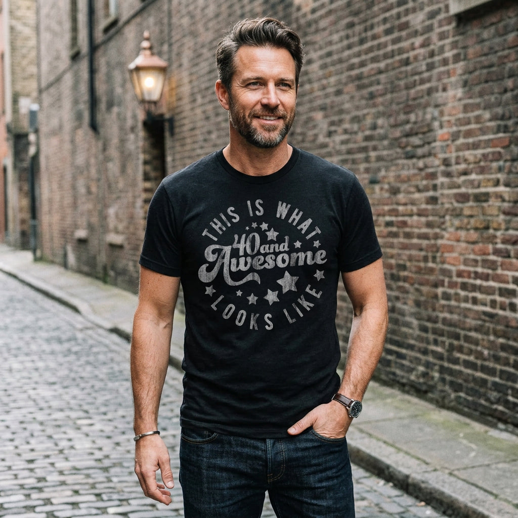 This Is What 40 And Awesome Looks Like Men's T Shirt