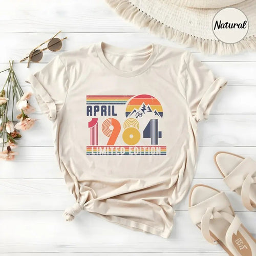 40th Birthday Retro Shirt, 1984 Birthday Sweatshirt Gift, 40 Years Bday Number Hoodie for Women, Men, Forties Bday Tee...