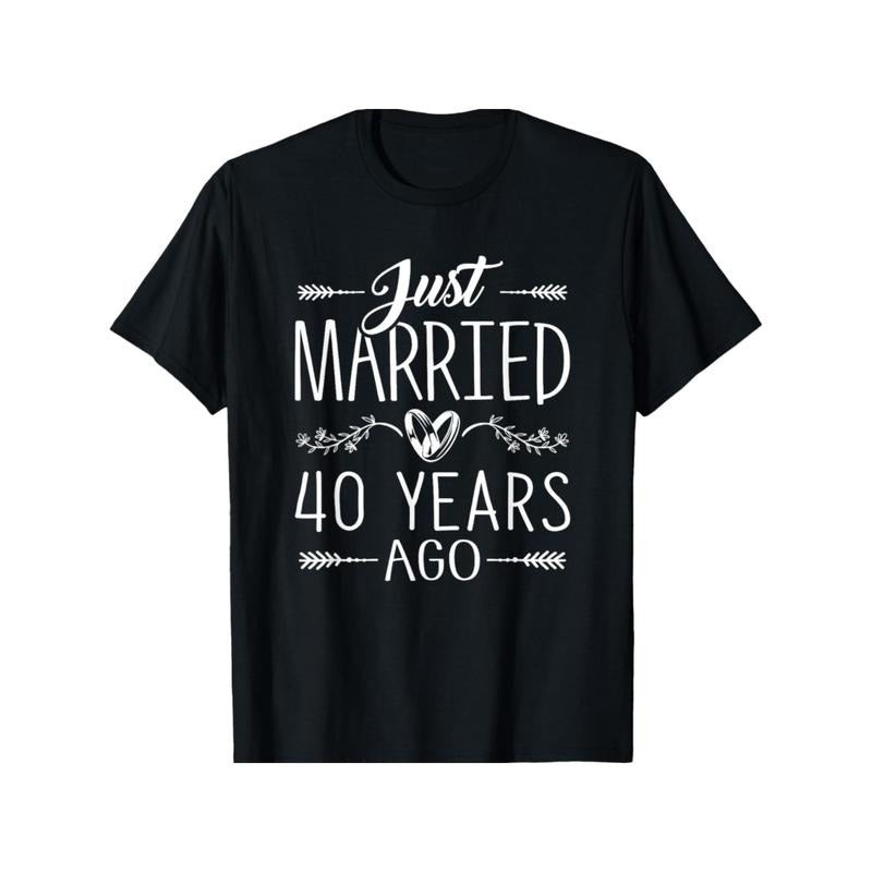 40th Wedding Anniversary Celebration T-Shirt for Couples