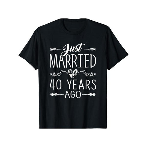 40th Wedding Anniversary Celebration T-Shirt for Couples