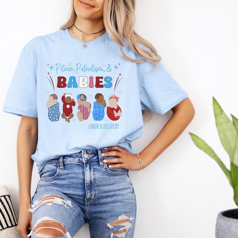 4th Of July Labor And Delivery Shirt Fourth Of July L D Shirt Labor Delivery Nurse L And D Nurse Labor Delivery Shirt L...