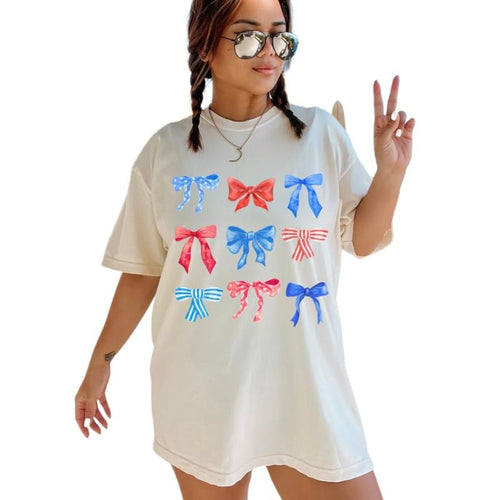 4th Of July Shirt, Independence Day Shirt, Coquette 4th Of July Shirt, Coquette Bows Shirt, Country Girl Shirt, Fourth Of...