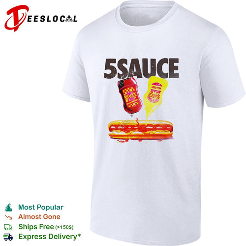 5 Sauce Hot Dog it is not ketchup and yellow mustard food shirt