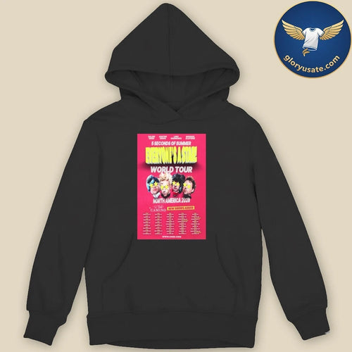 5 Seconds of Summer North America, Europe &amp; UK Tour 2026 Poster Shirt