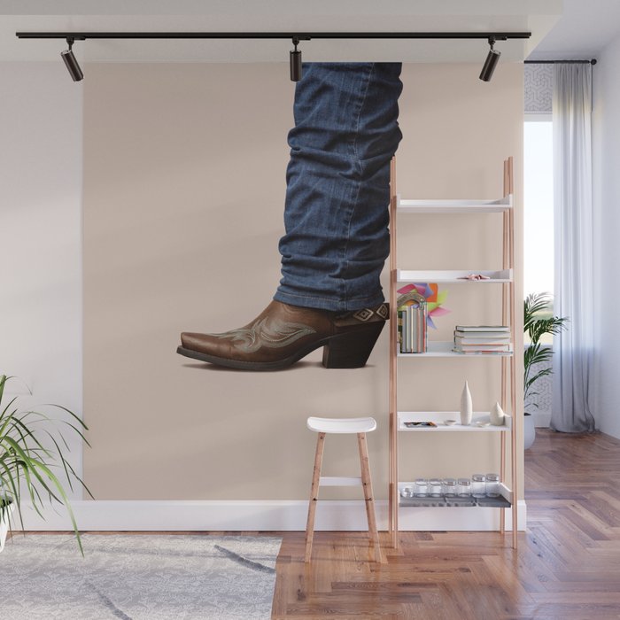 Funny Cowboy  Wall Mural Gallery Image 1