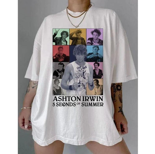 5SOS Ashton Rock Band Shirt, 5 Seconds of Summer Eras Inspired Shirt, Rock Band Tour Eras Member Tee, Rock Music Band...