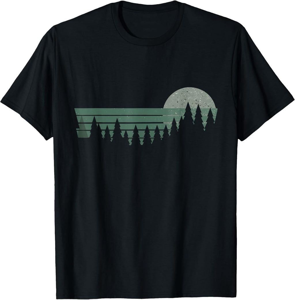 Vintage Wilderness Nature Forest Landscape Retro