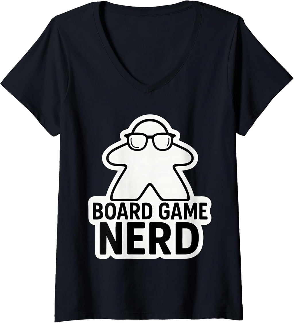 Board Game Nerd Funny Meeple Nerdy Glasses Merch