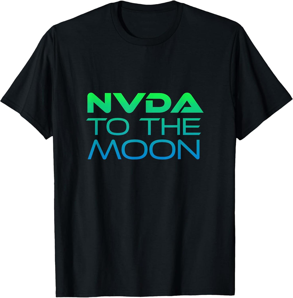NVDA To The Moon Original AI Tee Designs