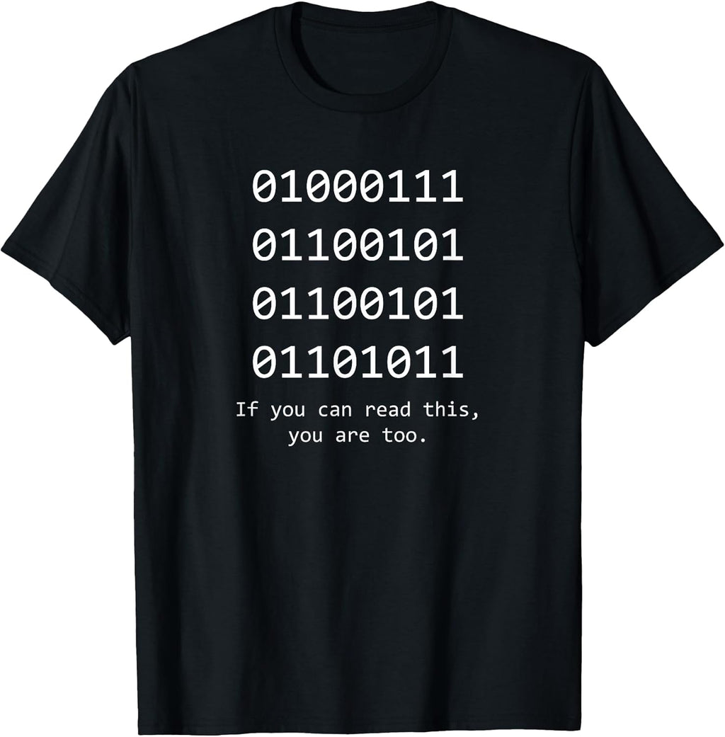 Computer Binary Programmer and developer Geek Tees