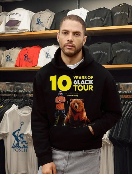 6lack 10 Years Of 6lack Tour Eem Triplin T-shirt