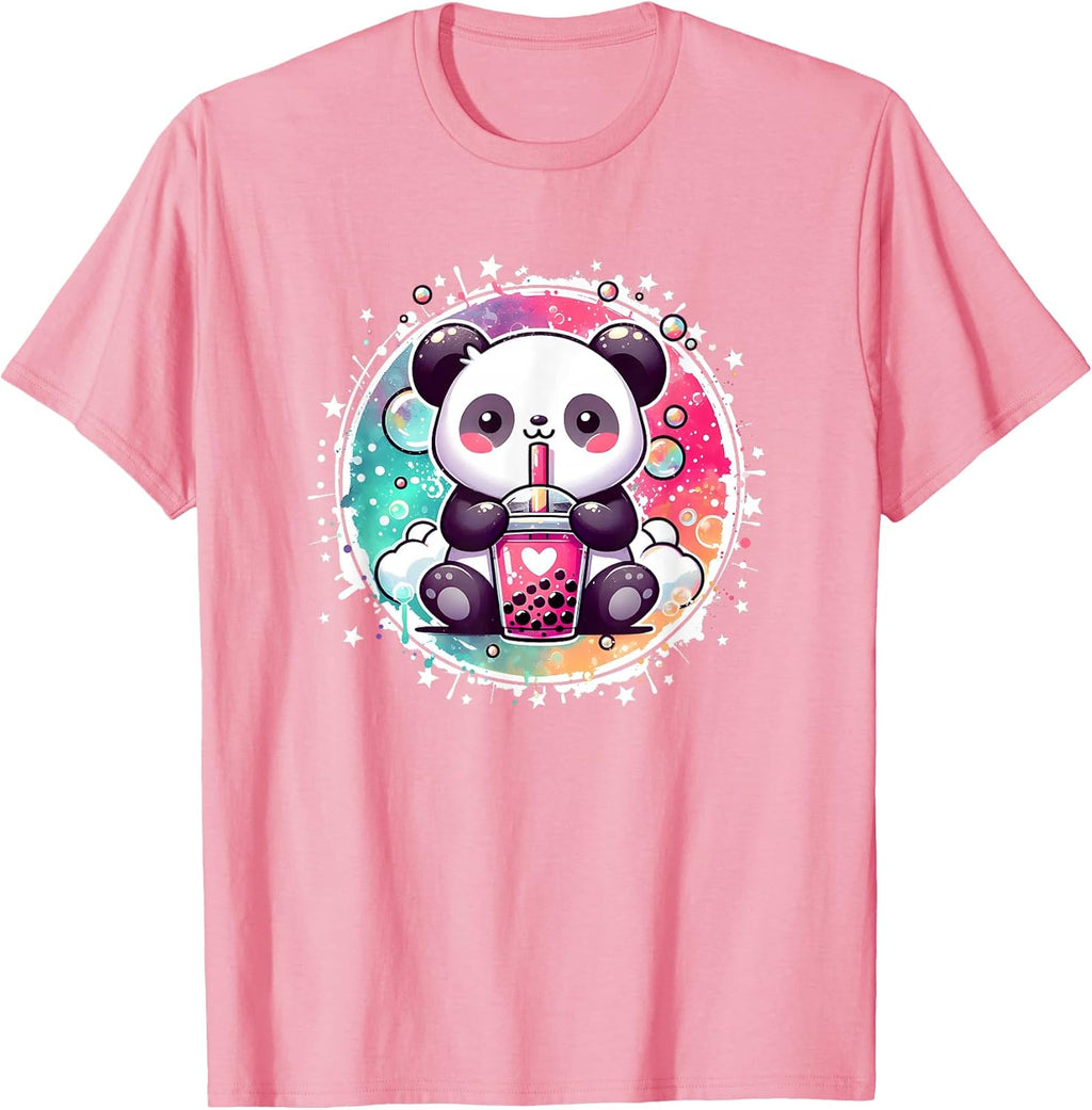Cute Anime Panda Boba Tea Aesthetic Kawaii Clothes