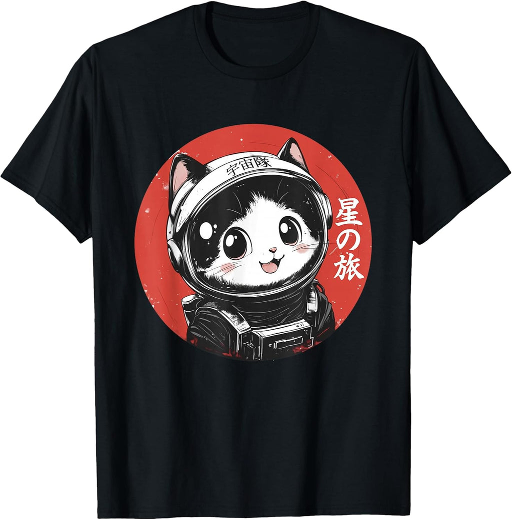 Kawaii Cat Graphic Tees For Men Women Teens Kids