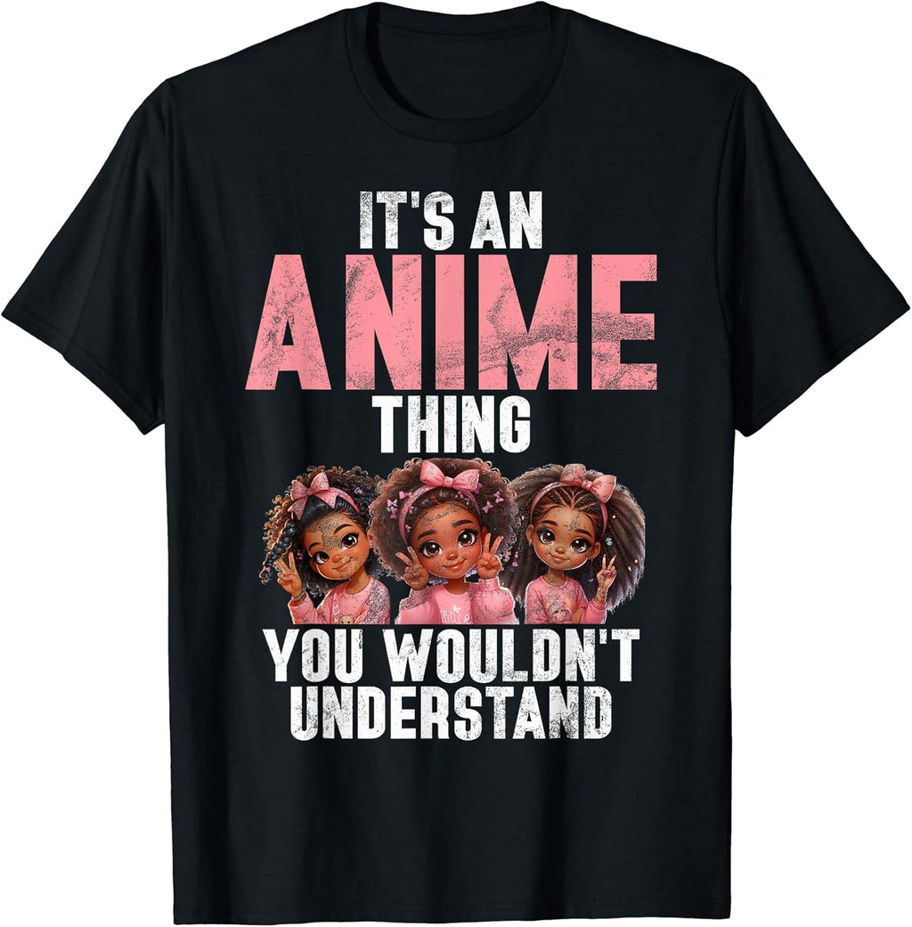 Anime Merch Afro African American Teen Youth Women