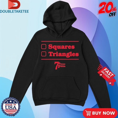 7th Avenue Pizza Squares Triangles T-shirts