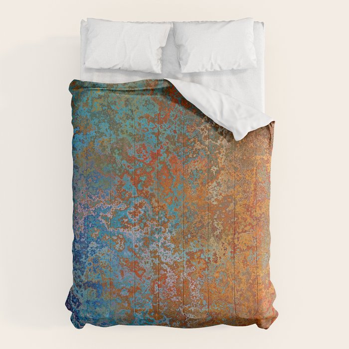 Vintage Rust, Copper and Blue Comforter Gallery Image 6