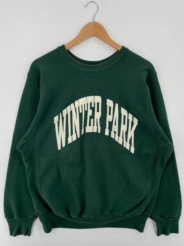 90's Winter Park Vintage College Sweatshirt - Made in USA - Cotton, Menswear Hoodie Sweaters T-Shirts | TeeBloomCo.com