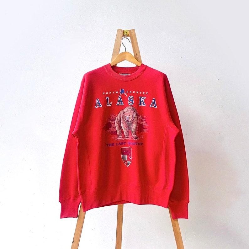 90s Alaska North Country crewneck sweatshirt T-Shirts, Hoodie | TeeBloomCo.com