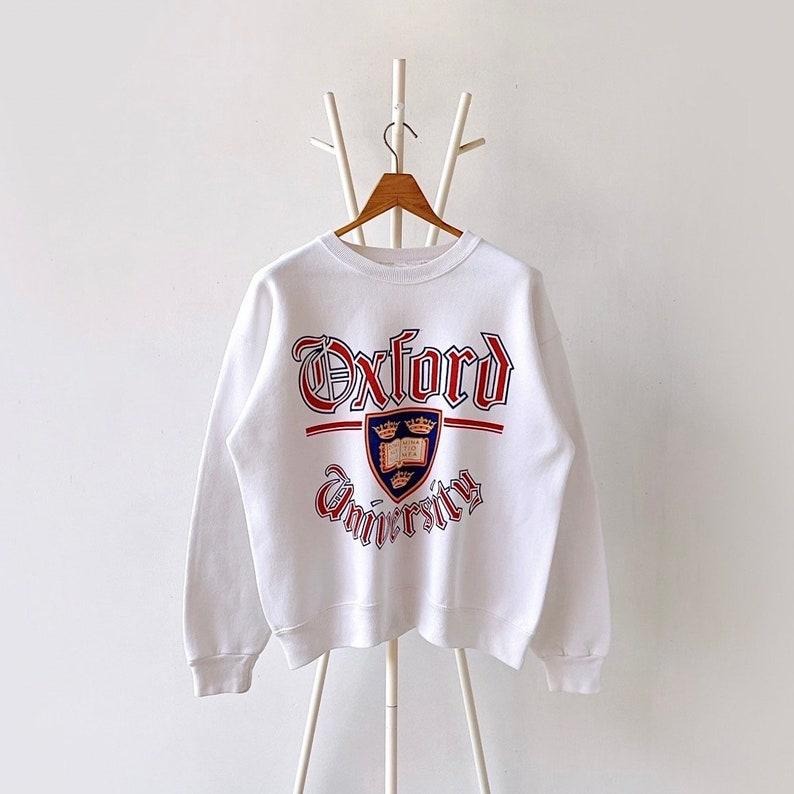 90s Oxford University crewneck sweatshirt T-Shirts, Hoodie | TeeBloomCo.com