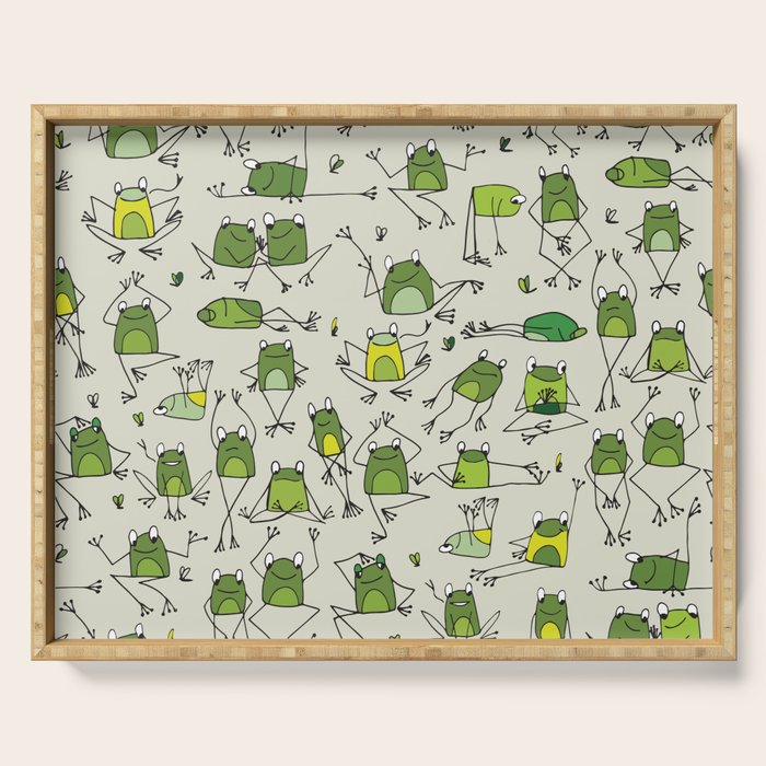 Funny Frogs Serving Tray Gallery Image 1