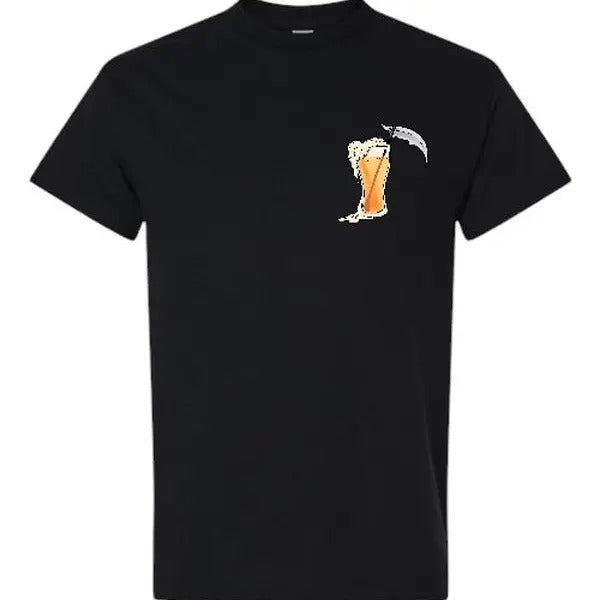 A Drink to Death Grim Reaper Shirt - Gildan, Comfy and Quality Shirt Hoodie, Sweatshirt | TeeBloomCo.com
