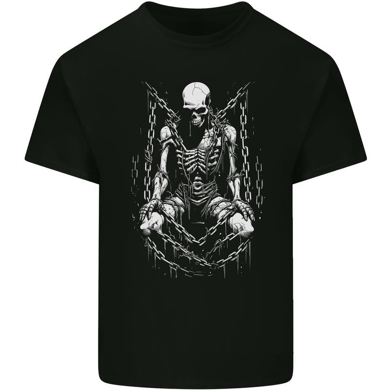A Skeleton in Bondage Skull Horror Gothic Goth Mens Cotton T-Shirt Tee Top Made in USA Hoodie, Sweatshirt | TeeBloomCo.com
