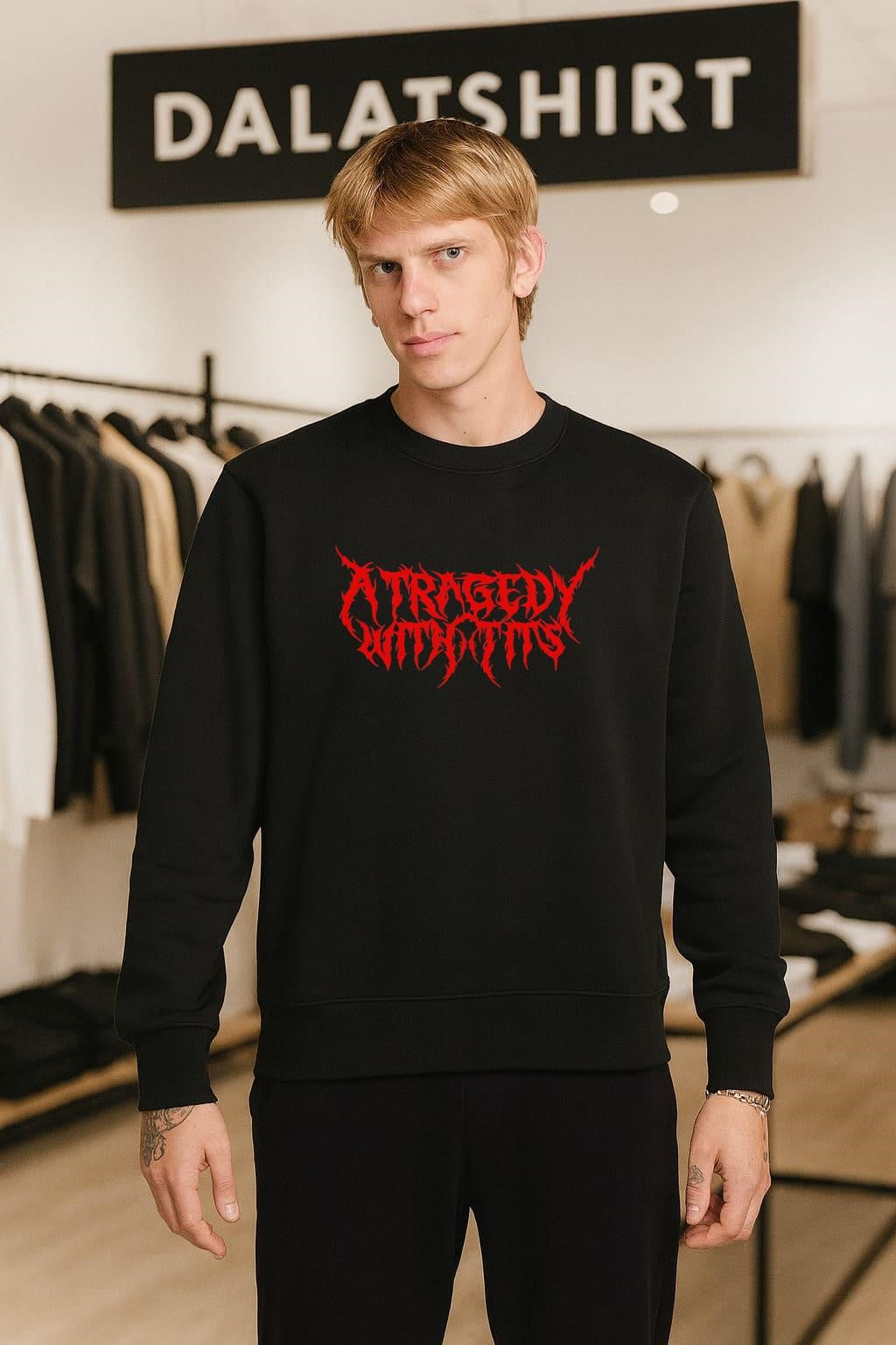 A Tragedy Within Red Heavy Metal Logo shirt