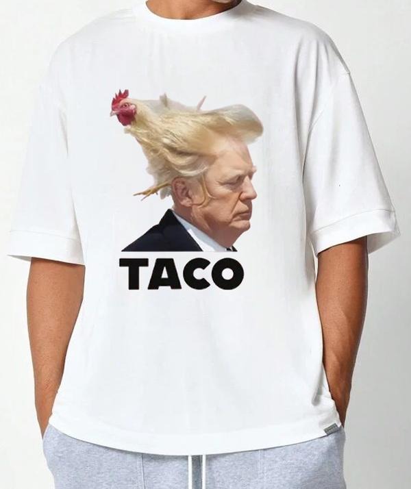 ACO Trump Always Chickens Outt T-Shirt Cotton with Graphic Print Football Team Retro College Comfy T-Shirt for Nature...
