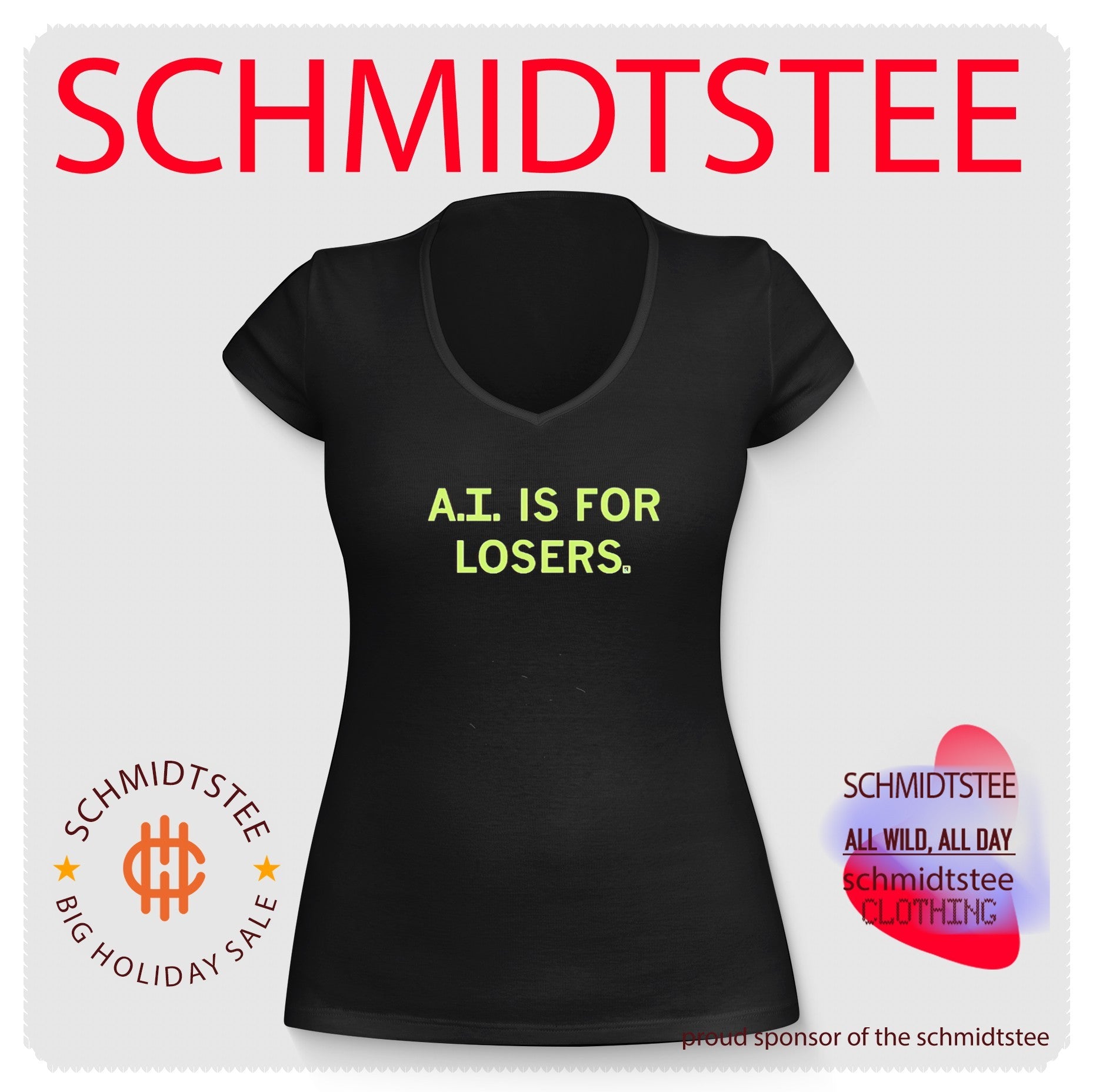 AI Is for Losers artificial intelligence shirt