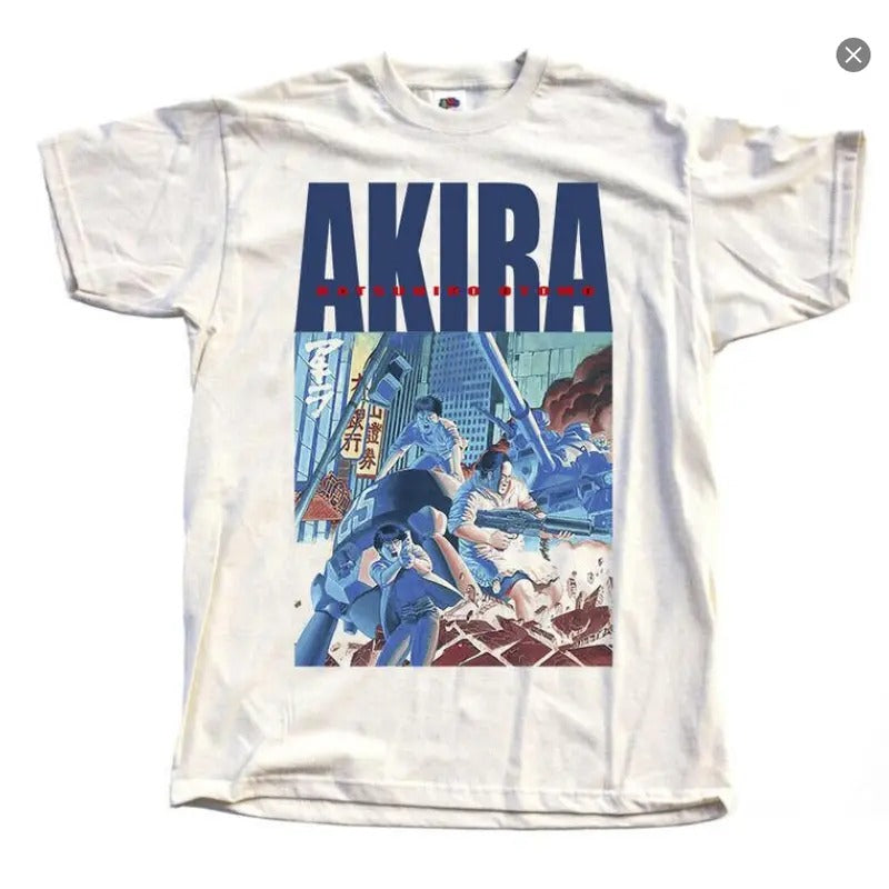 AKIRA 1988 natural T-shirt MANGA k.otomo Tokyo , Cyper punk Tshirt, Vintage unisex Tee Hoodie, Sweatshirt | TeeBloomCo.com