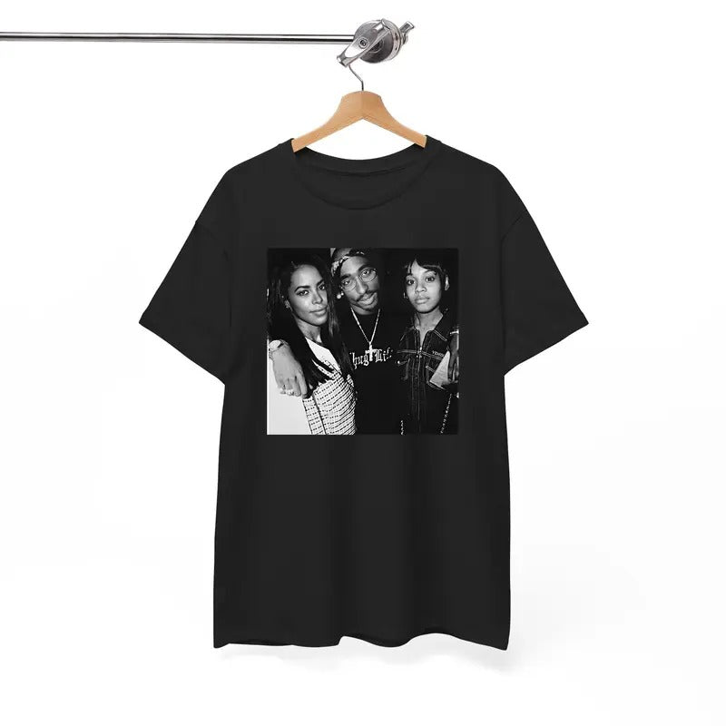 Aaliyah, 2Pac and Left Eye Tshirt, 90s Hiphop Shirt, Rap Shirt Hoodie, Sweatshirt | TeeBloomCo.com