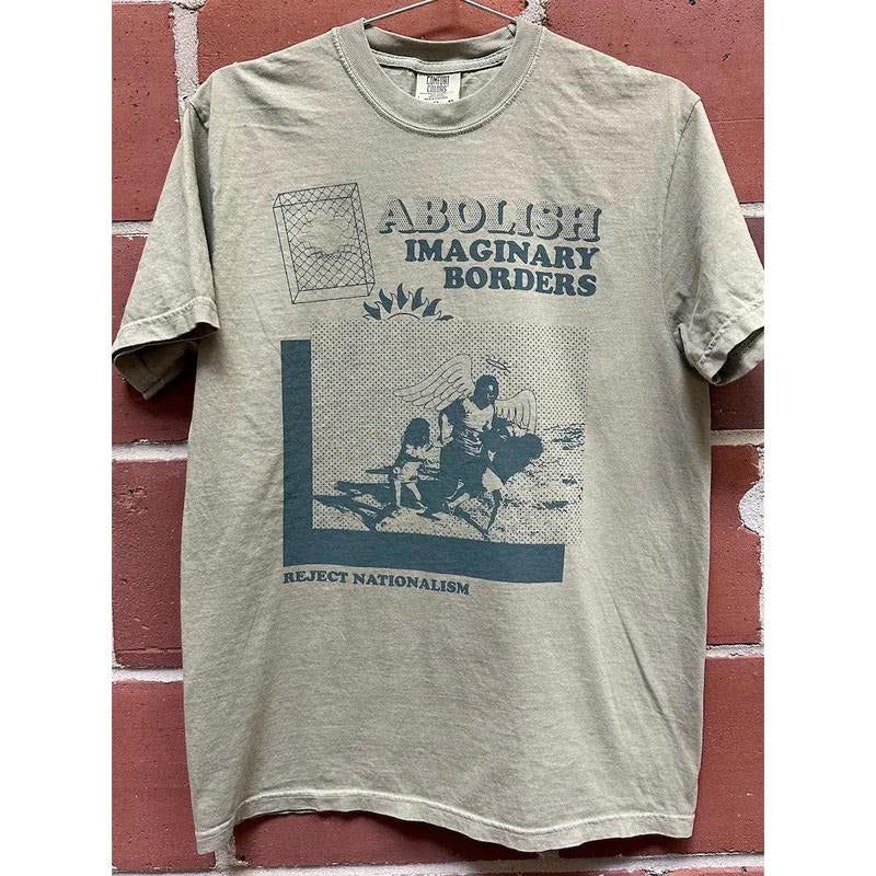 Abolish Imaginary Borders T-shirt Hoodie, Sweatshirt | TeeBloomCo.com