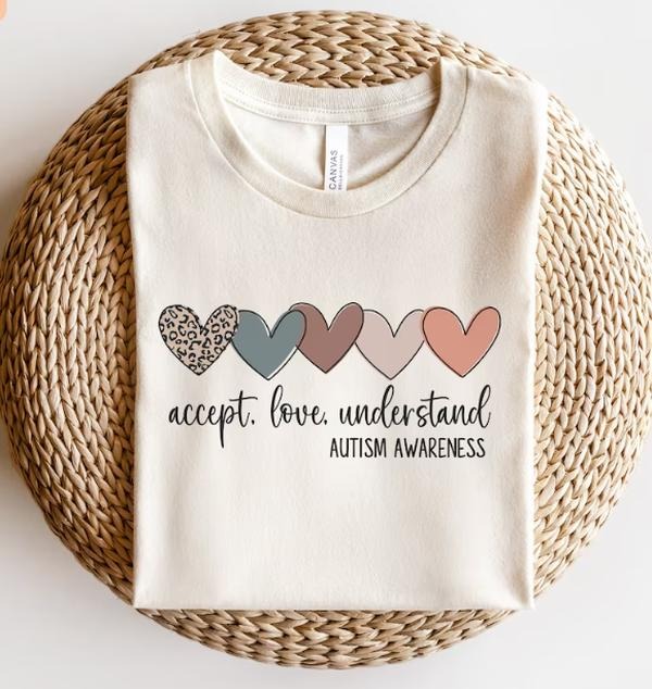 Accept Love Understand Autism Acceptance Shirt Autism Awareness Mom Shirt Hoodie, Sweatshirt | TeeBloomCo.com