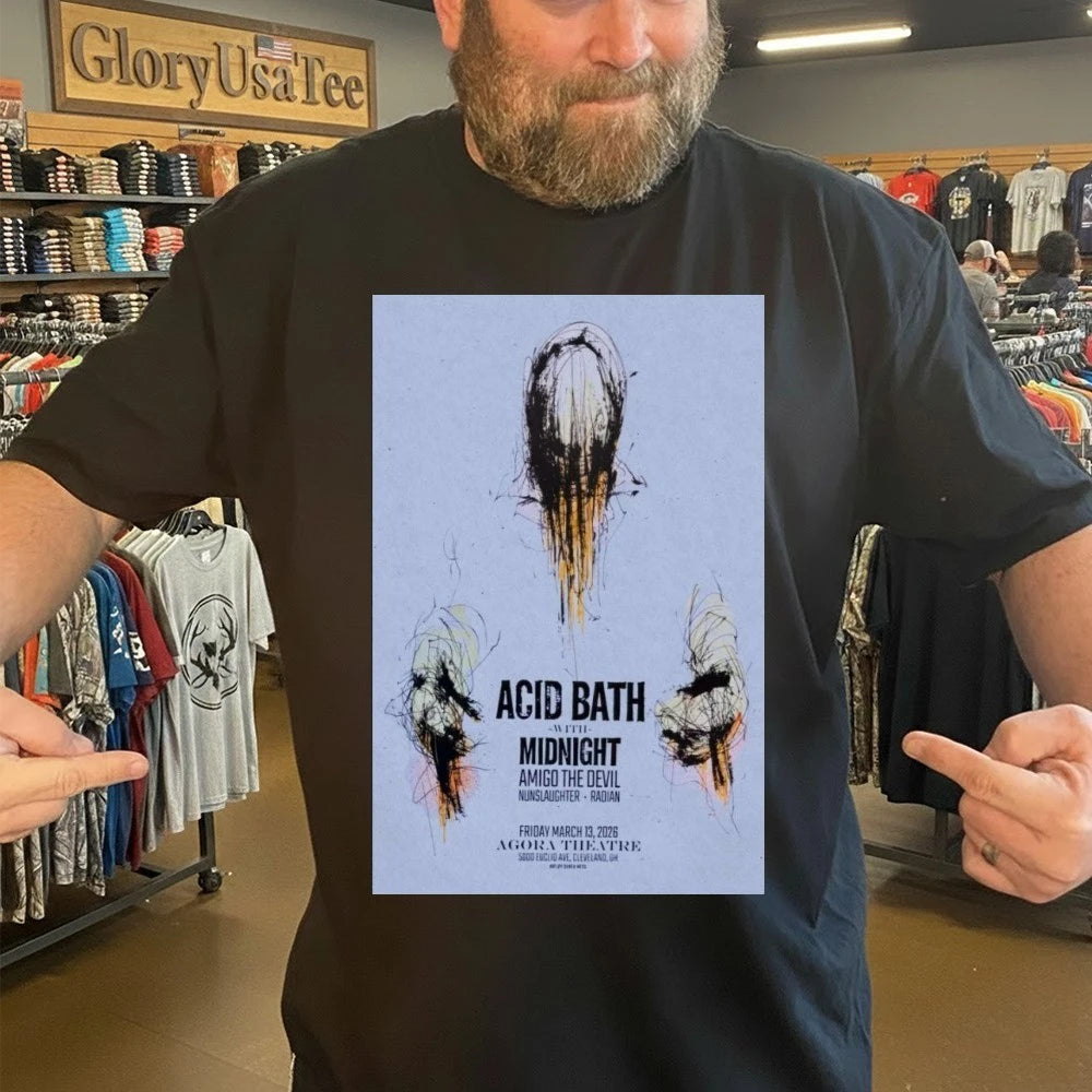 Acid Bath Agora Theatre March 13 2026 Poster Shirt