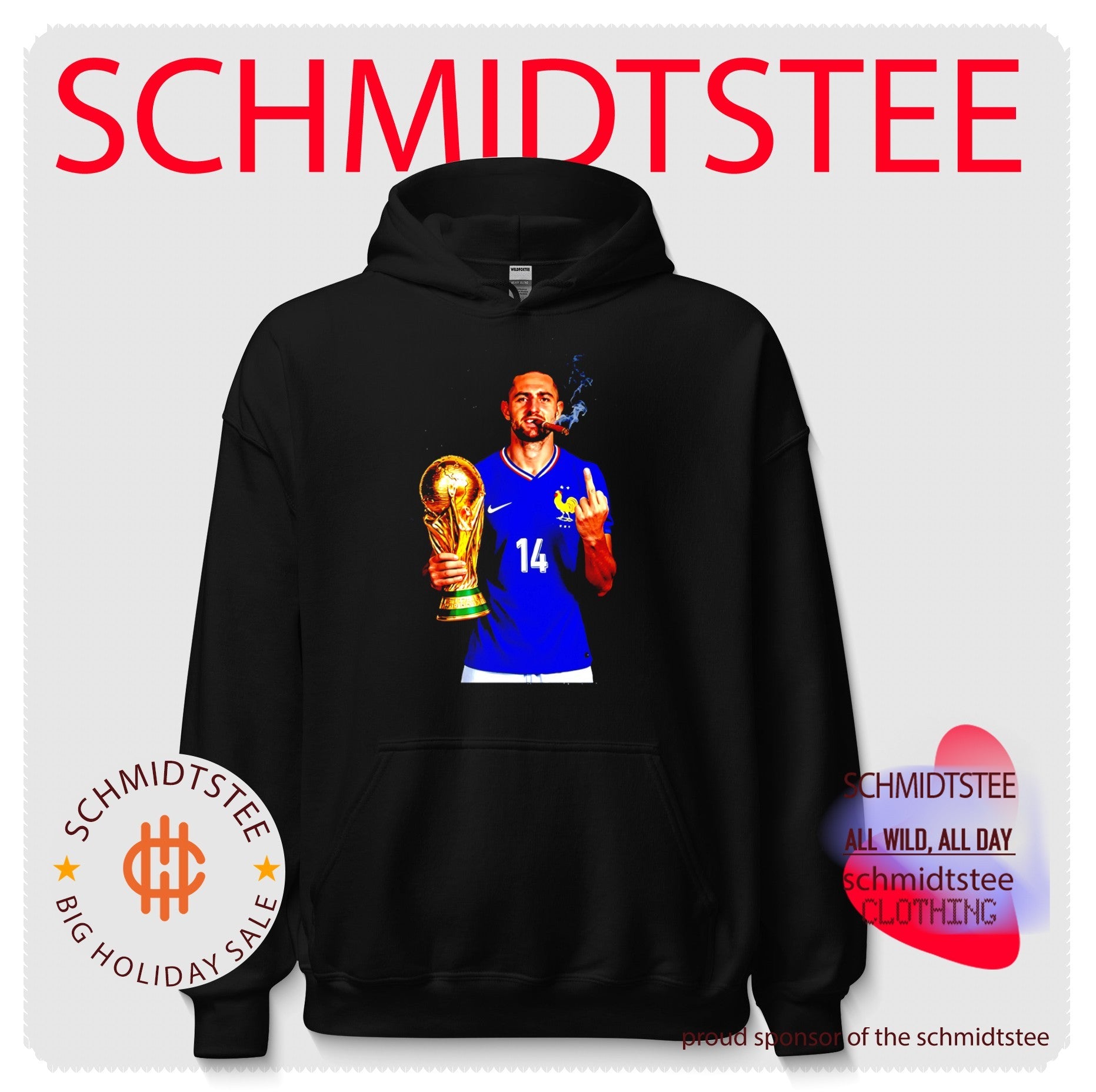 Adrien Rabiot France National Team World Cup Champion middle finger shirt