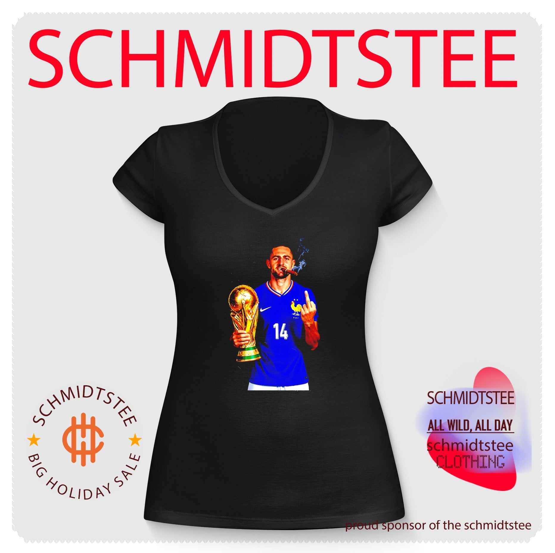 Adrien Rabiot France National Team World Cup Champion middle finger shirt
