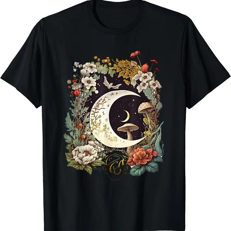 Aesthetic Goblincore and dark Cottagecore Mushroom T-Shirt Hoodie, Sweatshirt | TeeBloomCo.com
