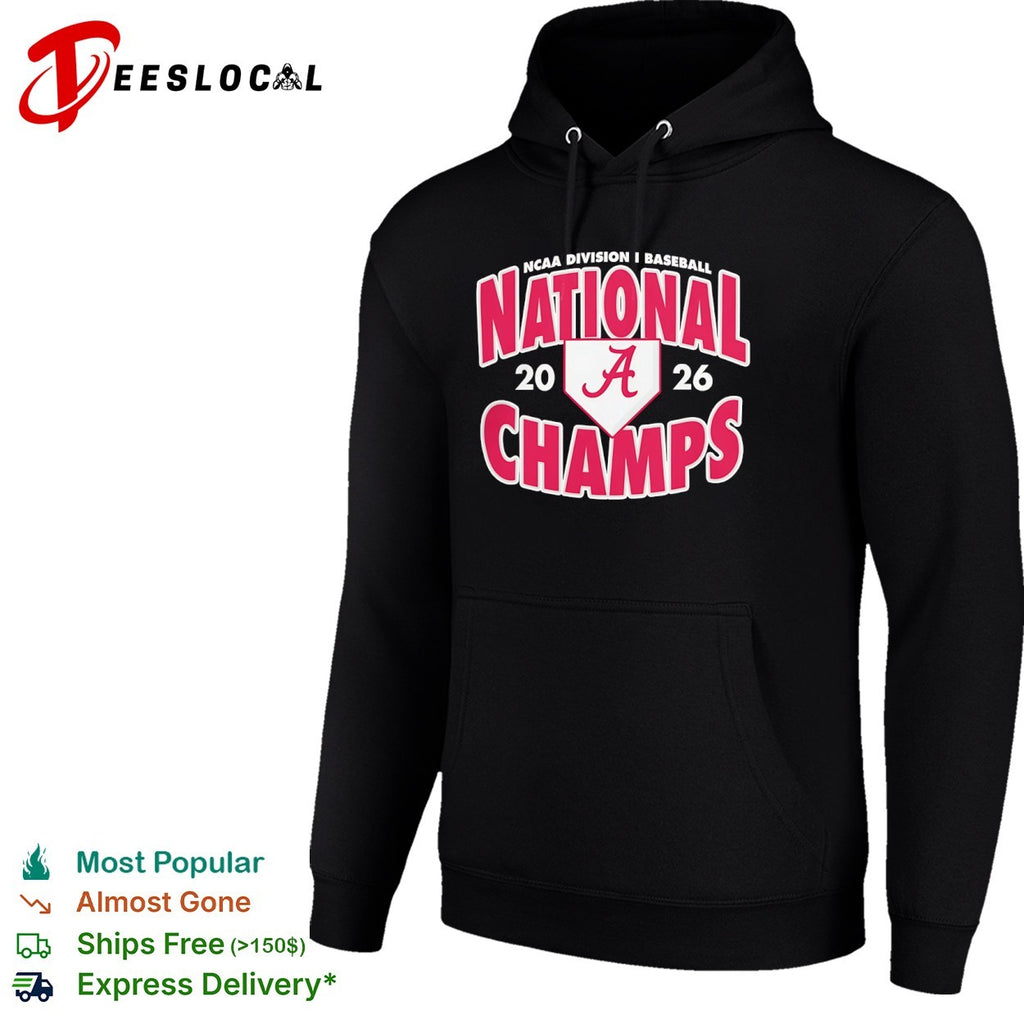 Alabama Crimson Tide NCAA Division I Baseball National Champs 2026 shirt