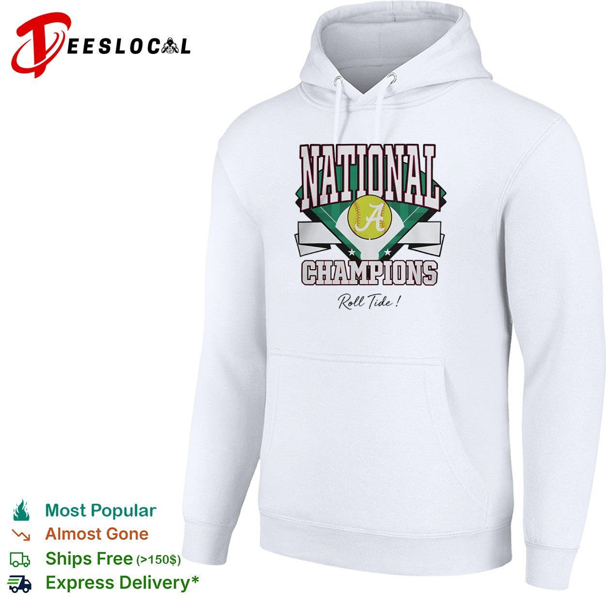 Alabama Crimson Tide National Champions Roll Tide Softball Shirt