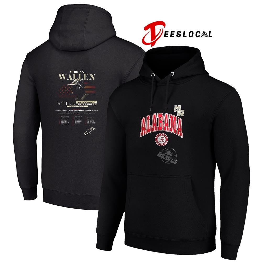 Alabama Crimson Tide x Morgan Wallen Still the Problem tour 2026 signature shirt